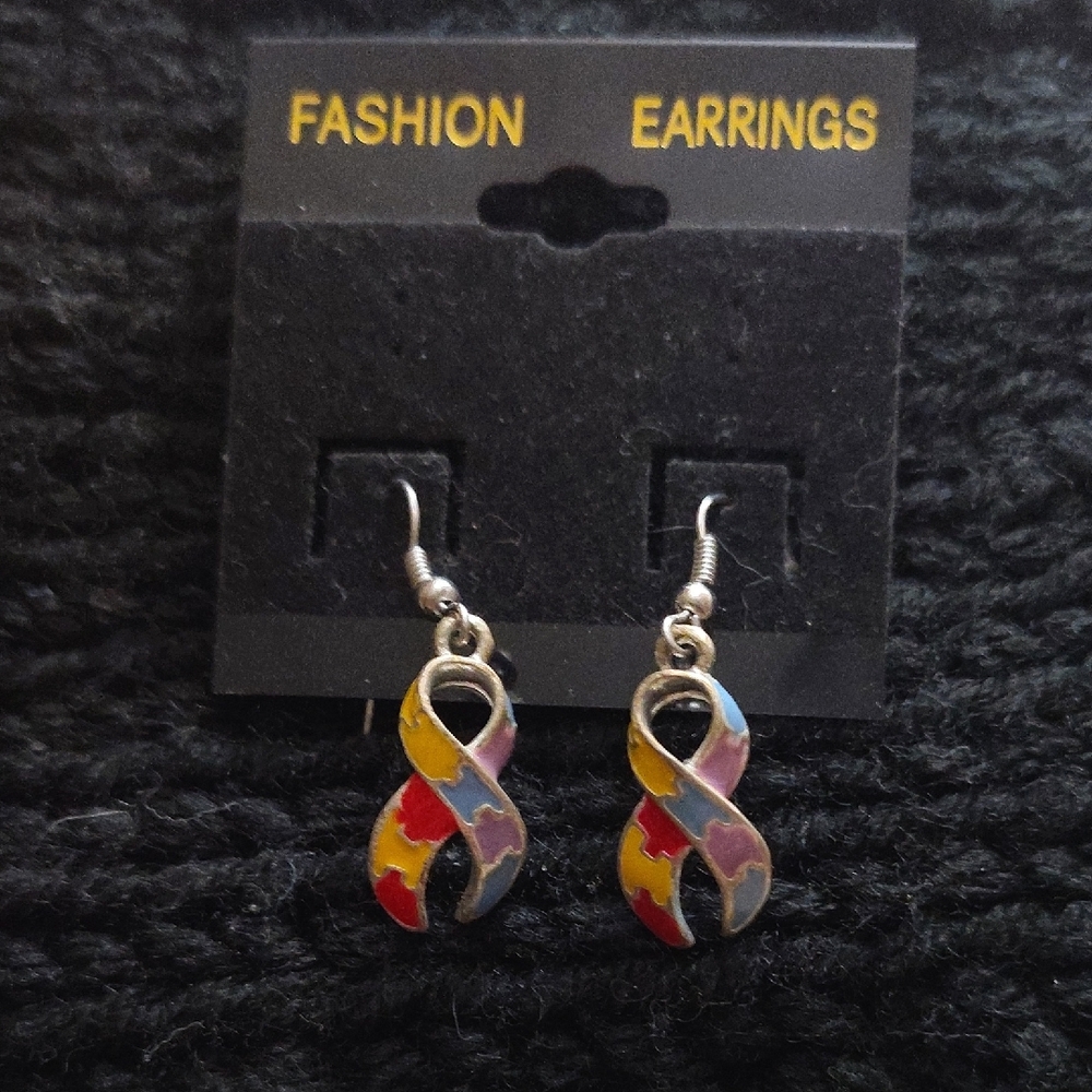 Colorful Infinity Earrings